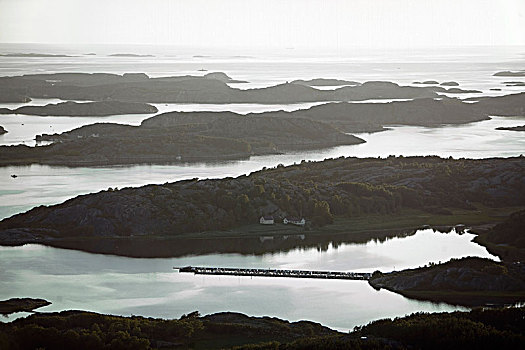 航拍,群岛,瑞典