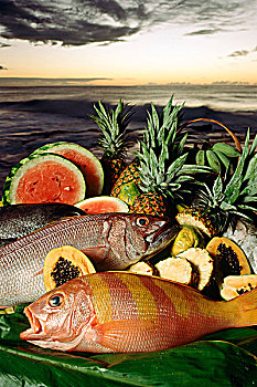 种类,夏威夷,鱼肉,农产品
