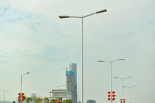 广东珠海,横琴粤澳深度合作区城市街景