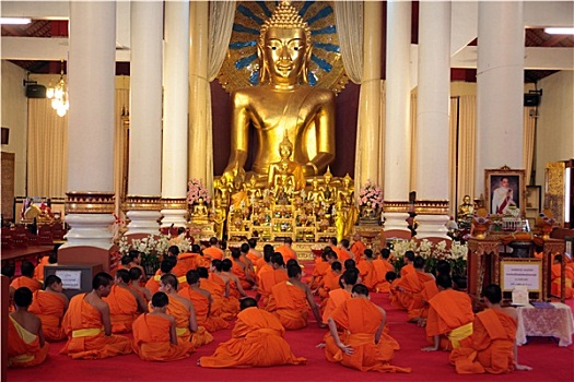 亚洲,泰国,清迈,寺院,唱