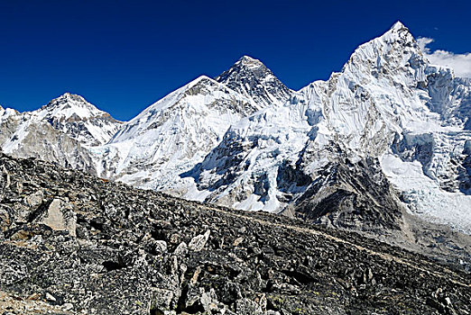 景色,珠穆朗玛峰,顶峰,萨加玛塔国家公园,世界遗产,昆布,喜马拉雅山,尼泊尔,亚洲