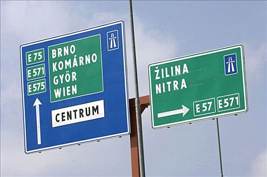 交通标志,布尔诺,维也纳