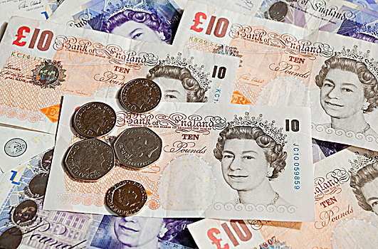 英国,磅,钞票,硬币
