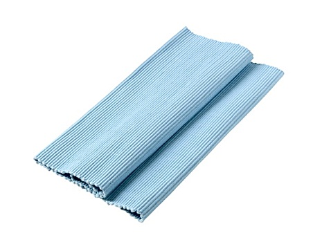 蓝色,棉布,餐具垫