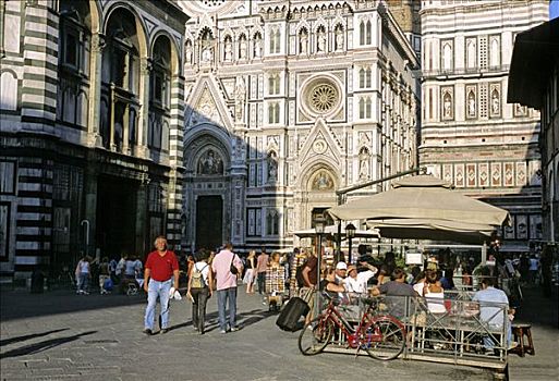 洗礼堂,广场,佛罗伦萨,托斯卡纳,意大利,欧洲