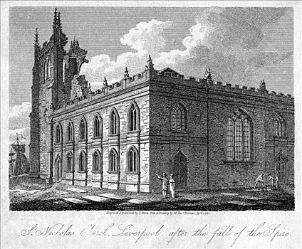 圣尼古拉斯教堂,利物浦,默西塞德郡,1812年,艺术家