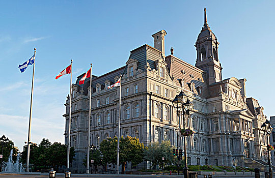 蒙特利尔,市政厅,魁北克,加拿大
