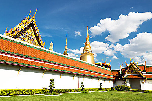 泰国,传统,庙宇,风景