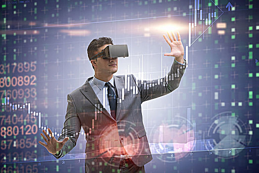 商务人士,虚拟现实,商贸,股票市场