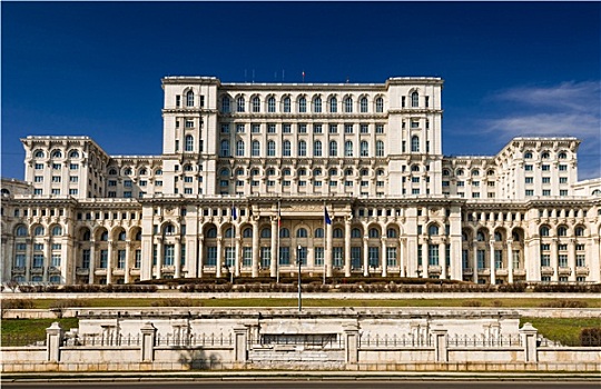 议会,罗马尼亚,建筑正面,布加勒斯特