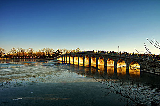 冬至的十七孔桥