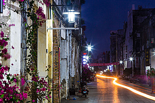 广西北海老街夜景