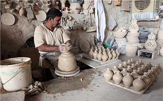 制陶,陶器,工作间,巴林,中东