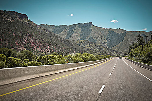 公路,景色,风景,连通,科罗拉多,美国