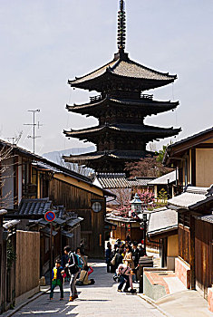 塔,京都,日本