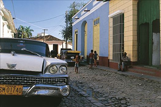 古巴,特立尼达,圣斯皮里图斯,街道,计划