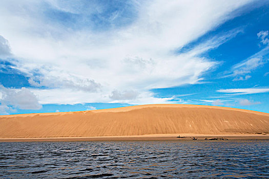 沙丘,河,巴西,大幅,尺寸