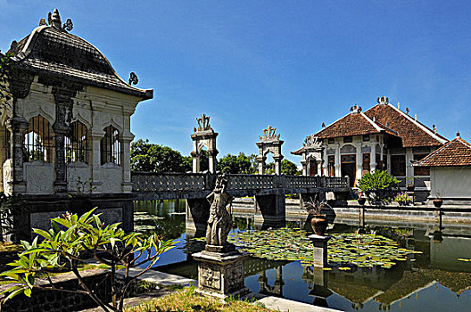 水,宫殿,巴厘岛,印度尼西亚,东南亚