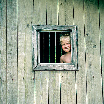 女孩,窗,瑞典
