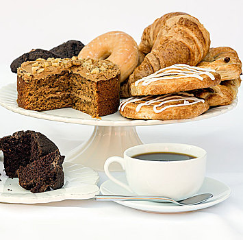 咖啡,糕点,欧式早餐,自助餐,布置