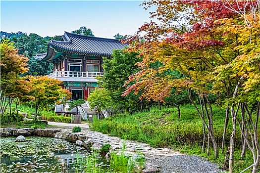 传统建筑,老建筑,庙宇,韩国