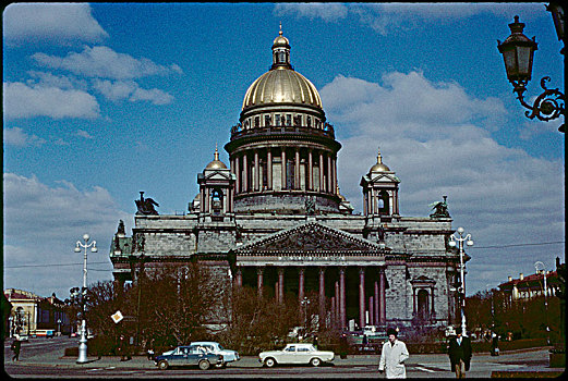 大教堂,列宁格勒,彼得斯堡,建筑,圆顶,历史