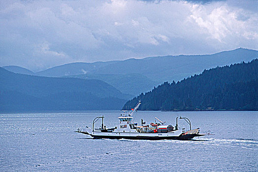 夏洛特女王岛,渡轮,不列颠哥伦比亚省,加拿大