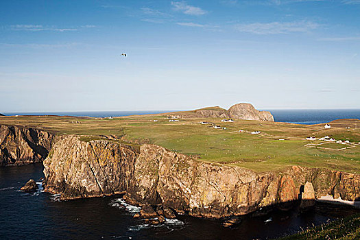 风景,建筑,岛,设得兰群岛,苏格兰,英国,欧洲