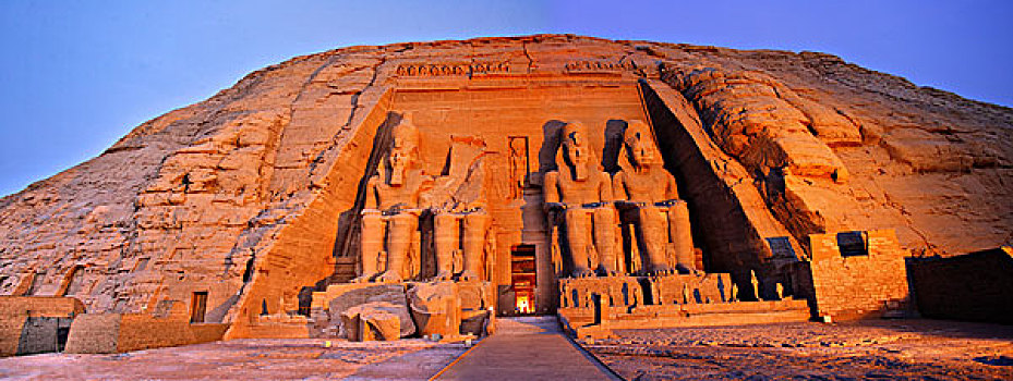 法老,拉美西斯二世,阿布辛贝尔神庙,努比亚,埃及,非洲