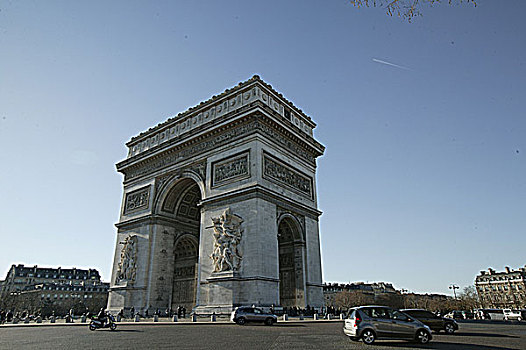 法国巴黎香榭丽大街凯旋门