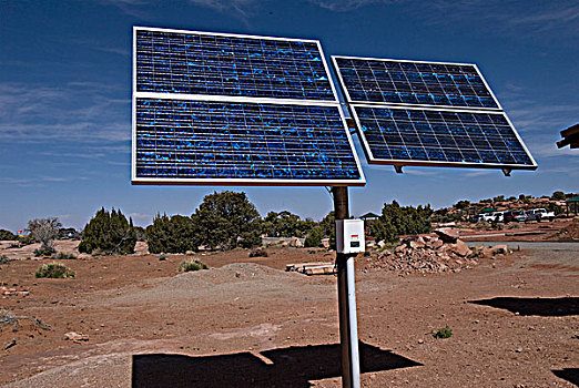美国,犹他,太阳能电池板