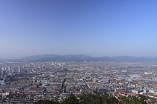 浙江东阳市东砚峰城市全景