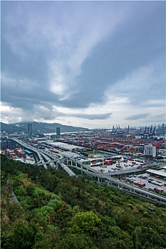 深圳盐田港全景