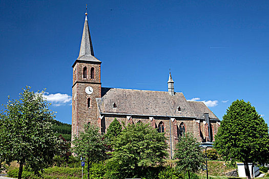 教区教堂,藻厄兰,北莱茵威斯特伐利亚,德国,欧洲