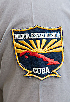 徽章,古巴,特别,警察,袖子