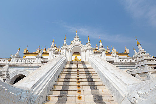 佛教,寺院,曼德勒,缅甸,亚洲