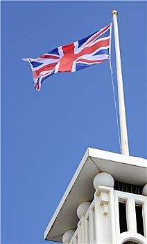 英国,联合,旗帜,布莱顿,码头,英格兰