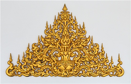 金色,粉饰灰泥,泰国,风格
