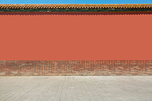 故宫红墙墙面路面素材