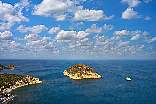 地中海,俯视,阿利坎特,西班牙