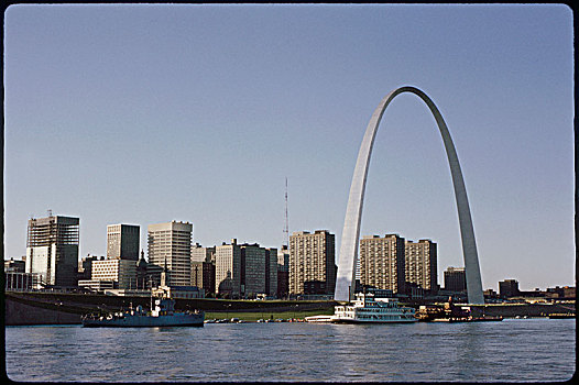 天际线,拱形,圣路易斯,密苏里,美国,建筑,历史