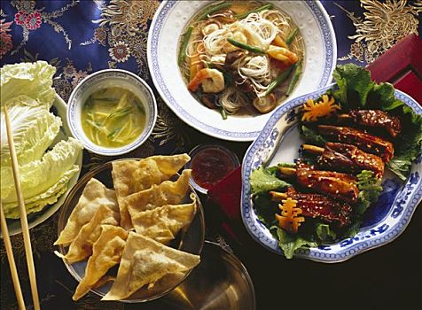 中国,菜单,腌制,猪排骨