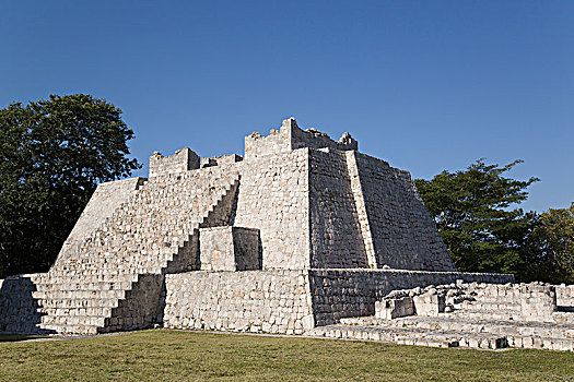 庙宇,玛雅人遗址,坎佩切,墨西哥