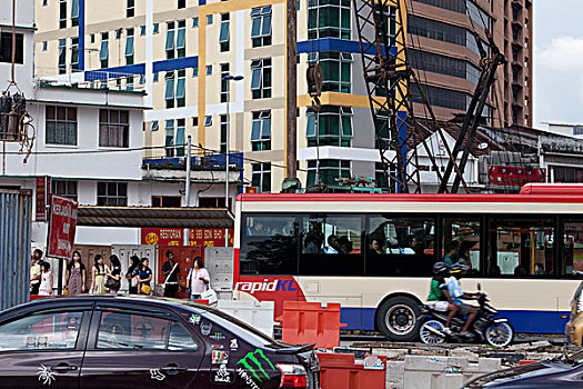 层次,交通,街道,吉隆坡,马来西亚