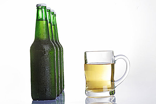 玻璃杯,啤酒瓶