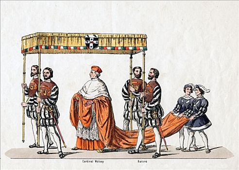 红衣主教,服饰,设计,演奏,亨利三世,19世纪,艺术家,未知