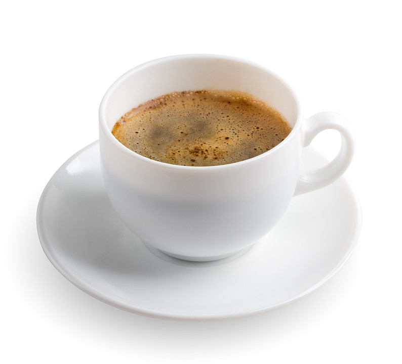 牛奶咖啡,杯子,热,咖啡杯,白色背景_高清图片_全景视觉