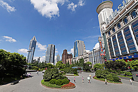 上海人民广场的风光