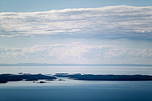 航拍,岛屿,湖,瑞典