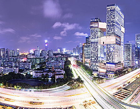 深圳南山科技园夜景